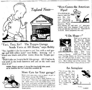 Wisconsin State Journal toy ads: 1920s